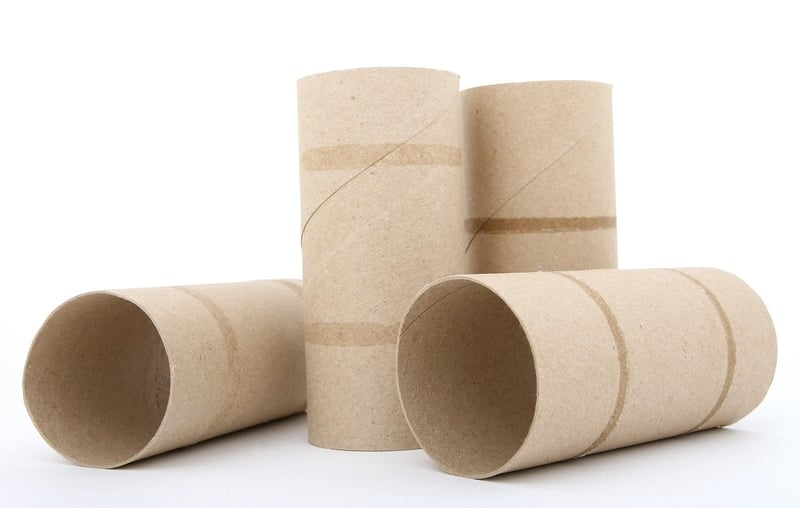 Cardboard Roll Wall Art